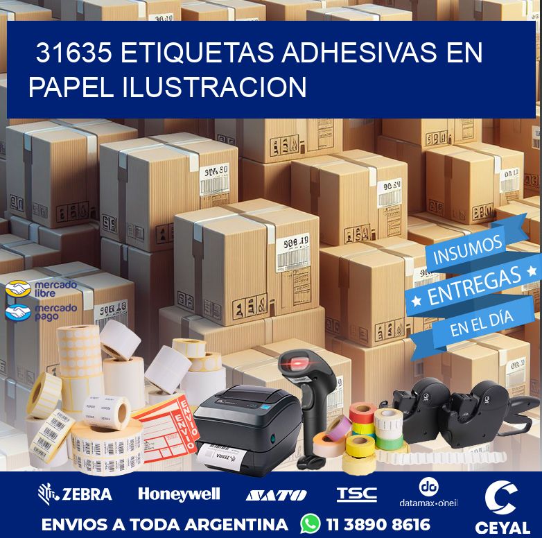 31635 ETIQUETAS ADHESIVAS EN PAPEL ILUSTRACION