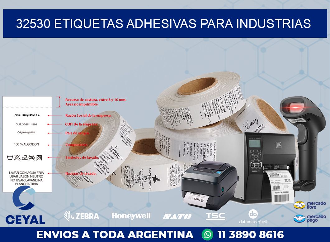 32530 ETIQUETAS ADHESIVAS PARA INDUSTRIAS
