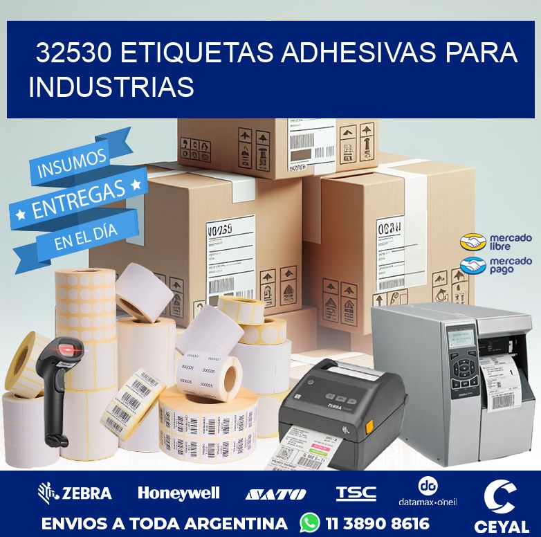 32530 ETIQUETAS ADHESIVAS PARA INDUSTRIAS