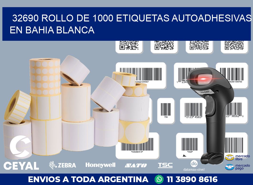 32690 ROLLO DE 1000 ETIQUETAS AUTOADHESIVAS EN BAHIA BLANCA