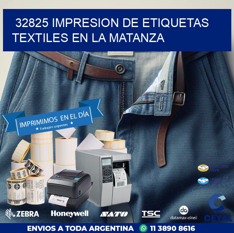 32825 IMPRESION DE ETIQUETAS TEXTILES EN LA MATANZA
