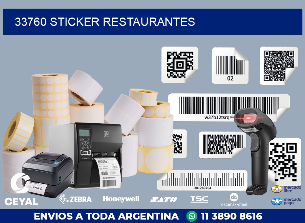 33760 STICKER RESTAURANTES