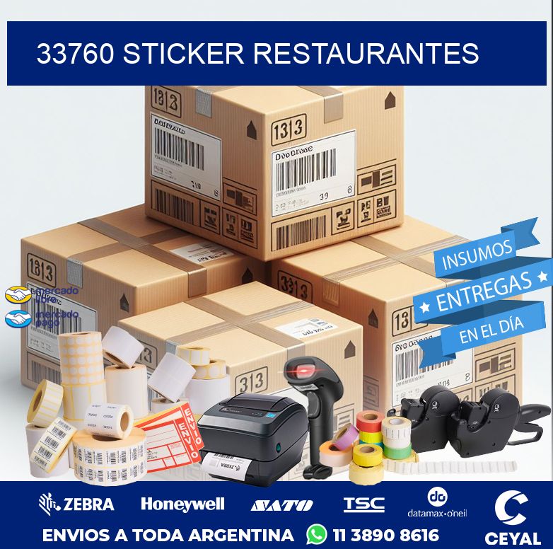 33760 STICKER RESTAURANTES