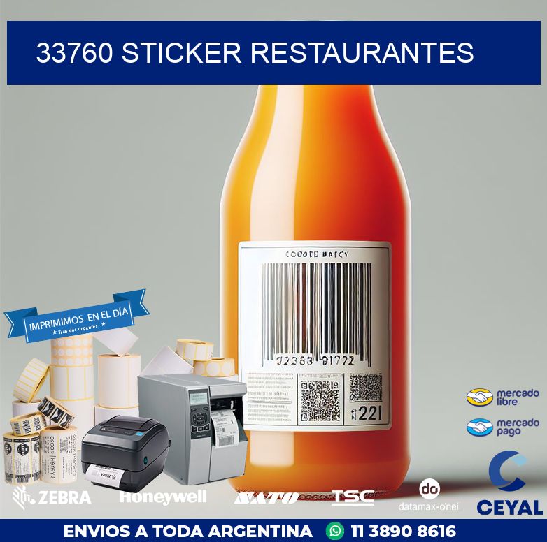 33760 STICKER RESTAURANTES