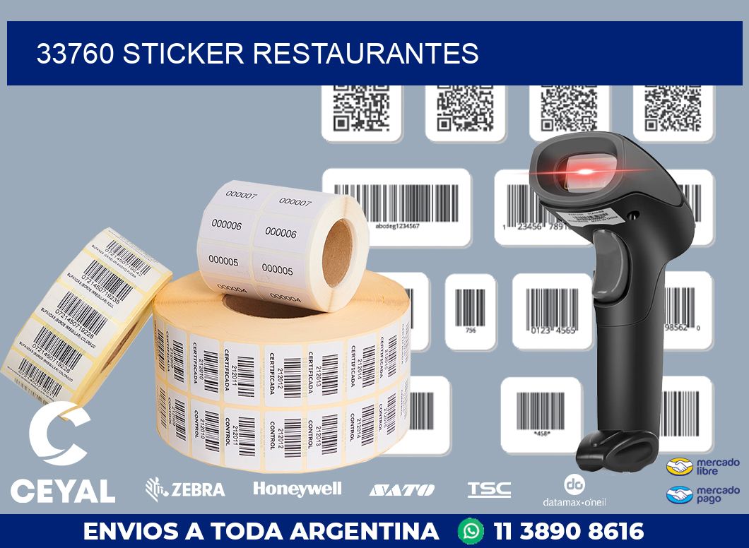 33760 STICKER RESTAURANTES