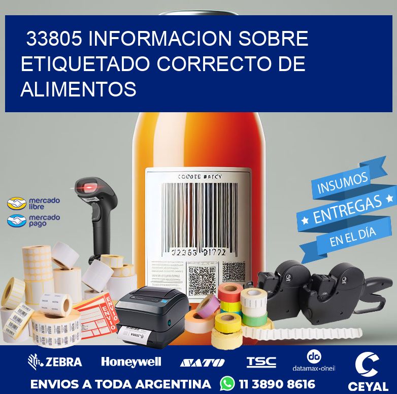 33805 INFORMACION SOBRE ETIQUETADO CORRECTO DE ALIMENTOS