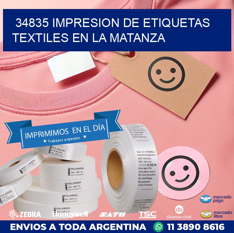 34835 IMPRESION DE ETIQUETAS TEXTILES EN LA MATANZA