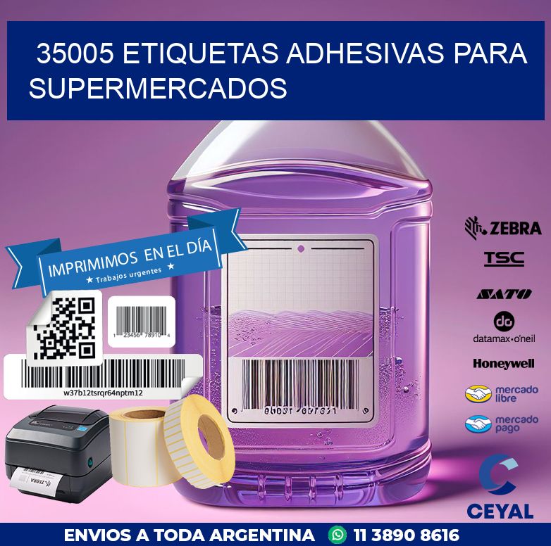 35005 ETIQUETAS ADHESIVAS PARA SUPERMERCADOS