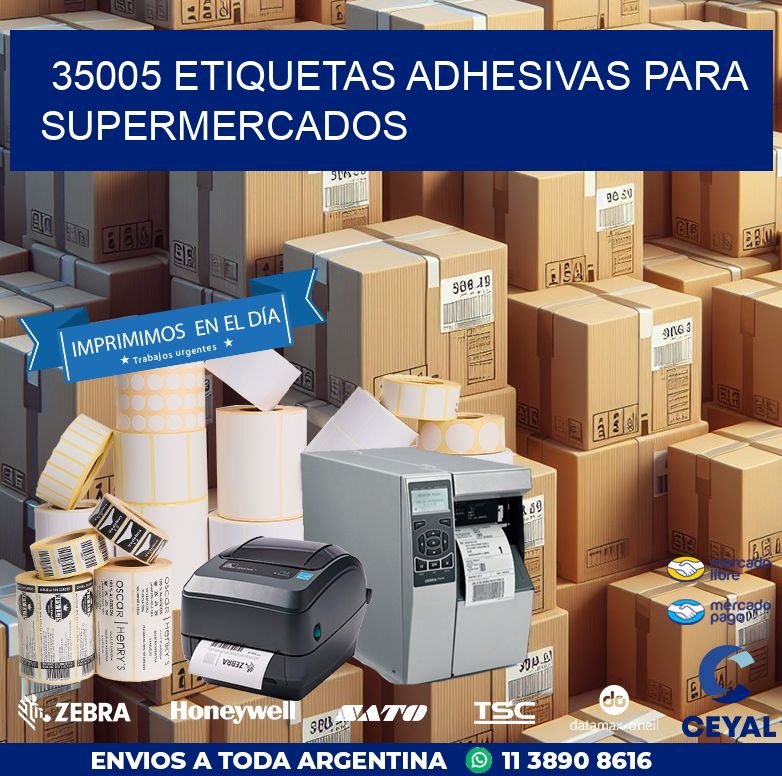35005 ETIQUETAS ADHESIVAS PARA SUPERMERCADOS