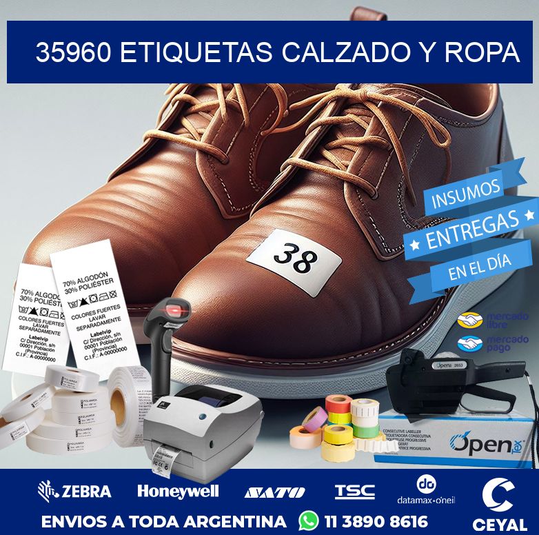 35960 ETIQUETAS CALZADO Y ROPA