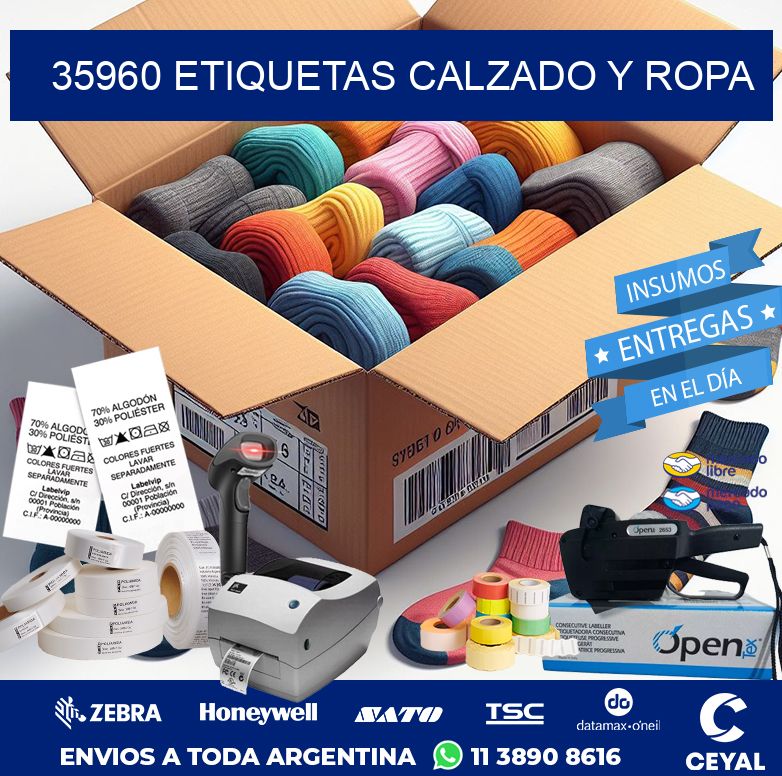 35960 ETIQUETAS CALZADO Y ROPA