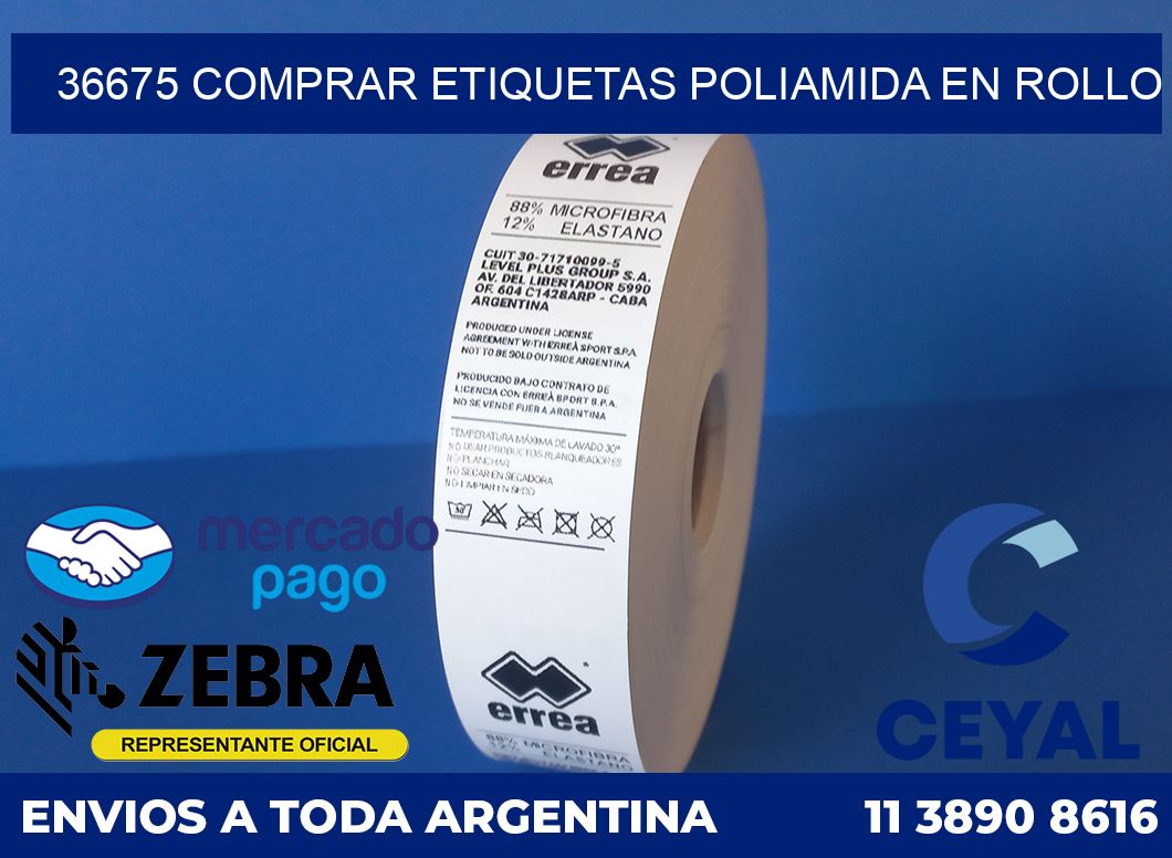 36675 COMPRAR ETIQUETAS POLIAMIDA EN ROLLO