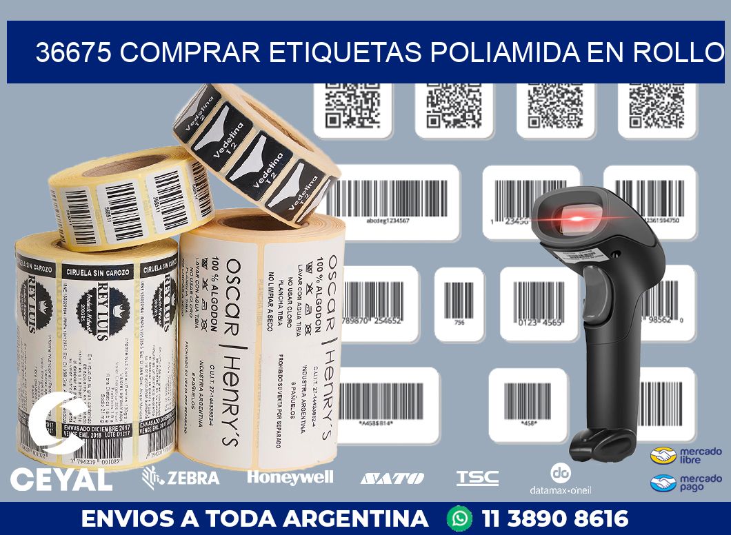 36675 COMPRAR ETIQUETAS POLIAMIDA EN ROLLO