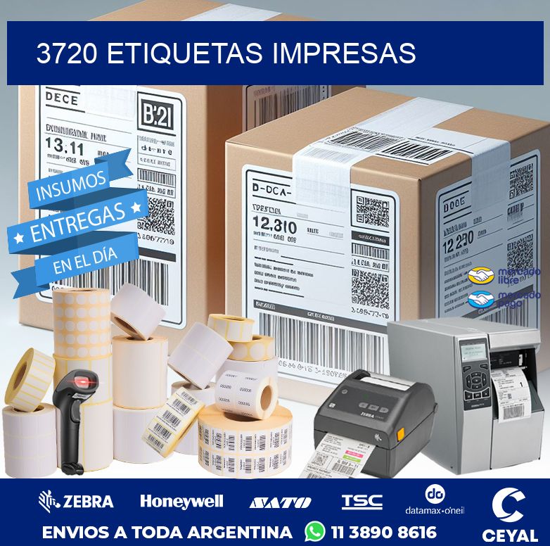 3720 ETIQUETAS IMPRESAS