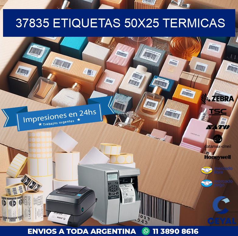 37835 ETIQUETAS 50X25 TERMICAS