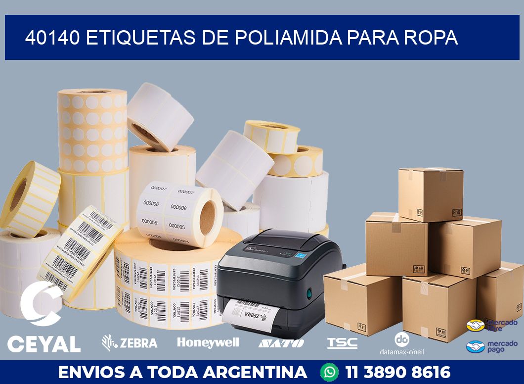 40140 ETIQUETAS DE POLIAMIDA PARA ROPA