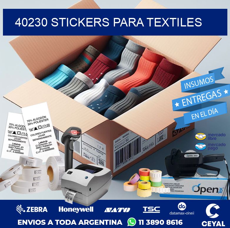 40230 STICKERS PARA TEXTILES