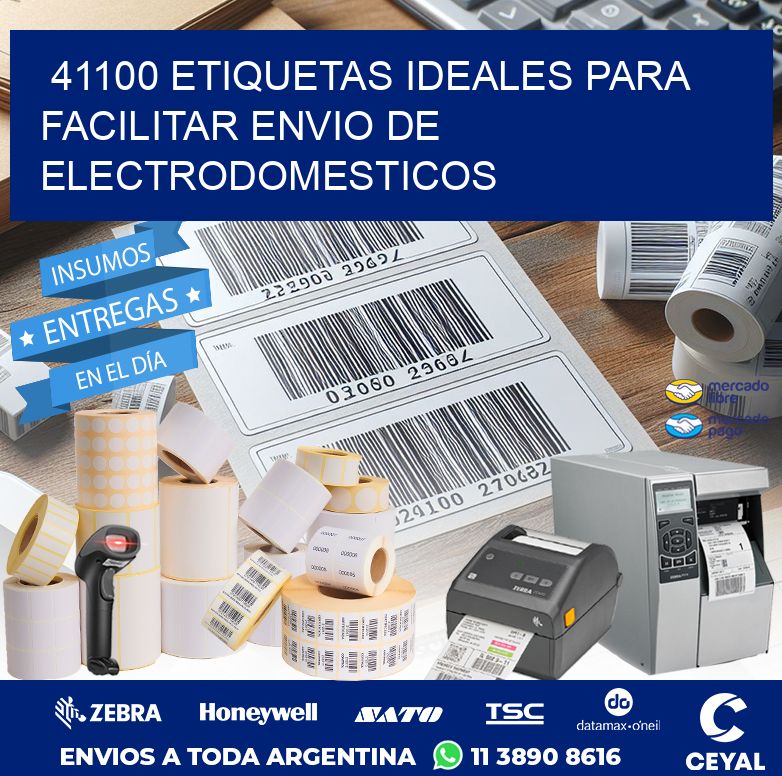 41100 ETIQUETAS IDEALES PARA FACILITAR ENVIO DE ELECTRODOMESTICOS