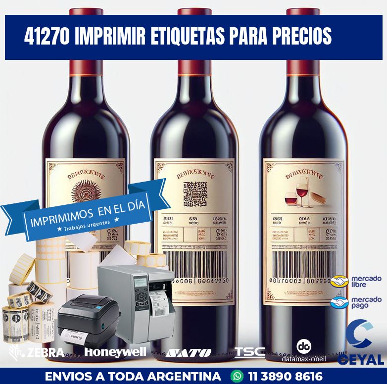 41270 IMPRIMIR ETIQUETAS PARA PRECIOS