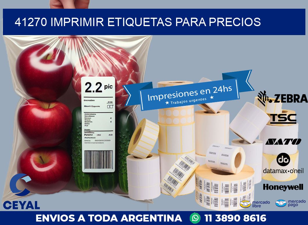 41270 IMPRIMIR ETIQUETAS PARA PRECIOS