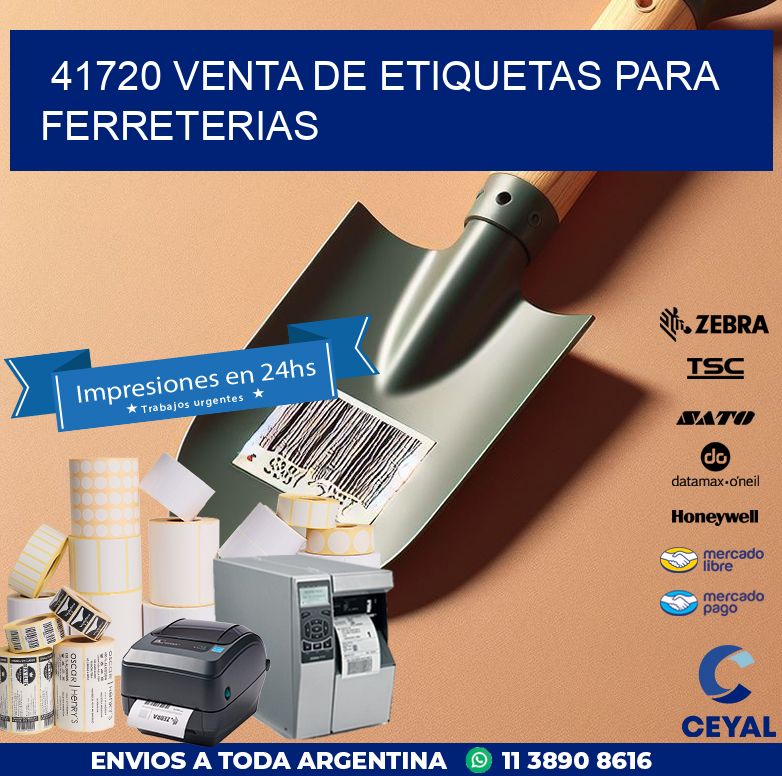 41720 VENTA DE ETIQUETAS PARA FERRETERIAS