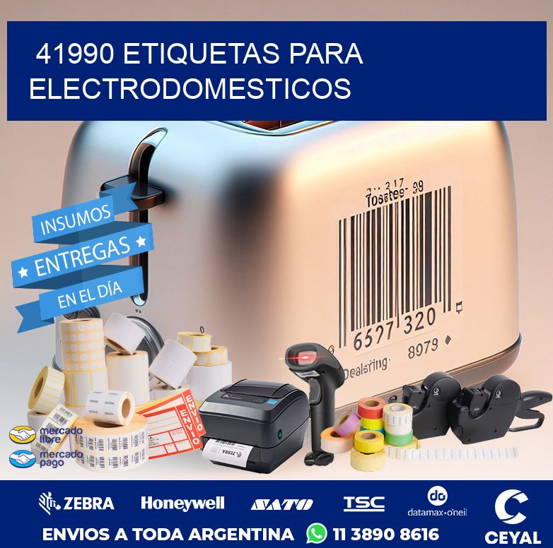 41990 ETIQUETAS PARA ELECTRODOMESTICOS