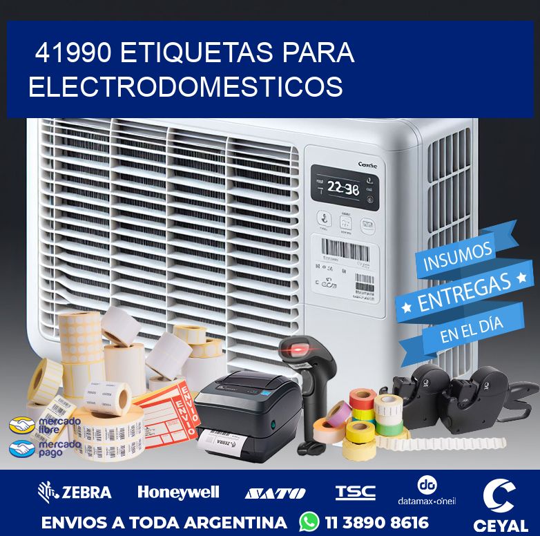 41990 ETIQUETAS PARA ELECTRODOMESTICOS