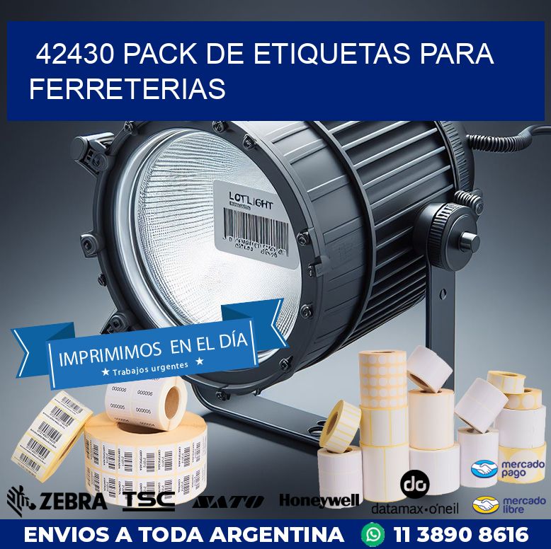 42430 PACK DE ETIQUETAS PARA FERRETERIAS