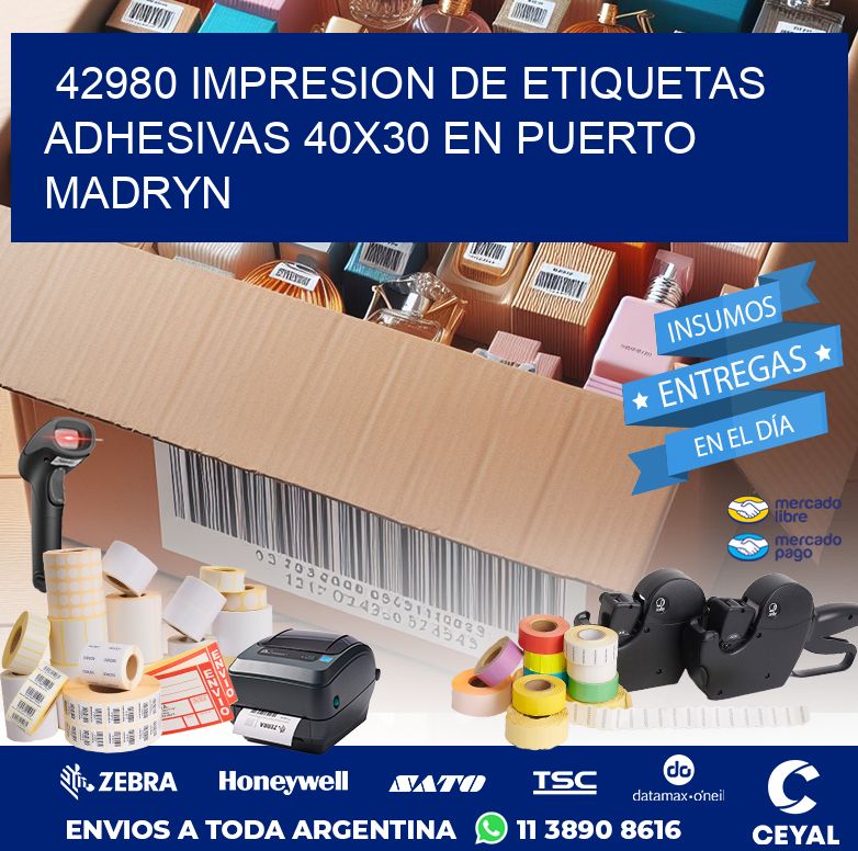 42980 IMPRESION DE ETIQUETAS ADHESIVAS 40X30 EN PUERTO MADRYN