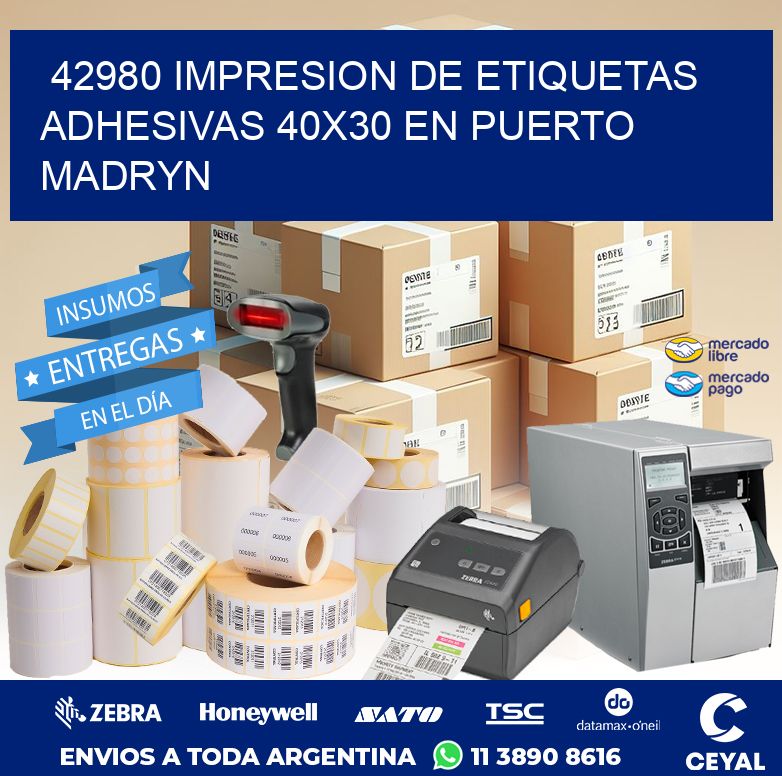 42980 IMPRESION DE ETIQUETAS ADHESIVAS 40X30 EN PUERTO MADRYN
