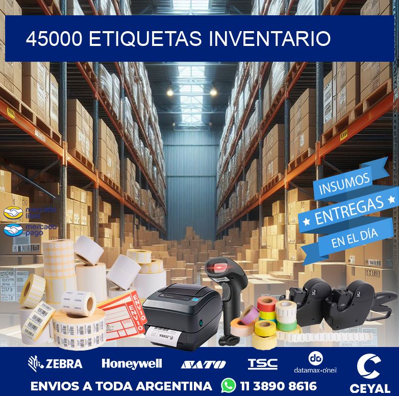 45000 ETIQUETAS INVENTARIO