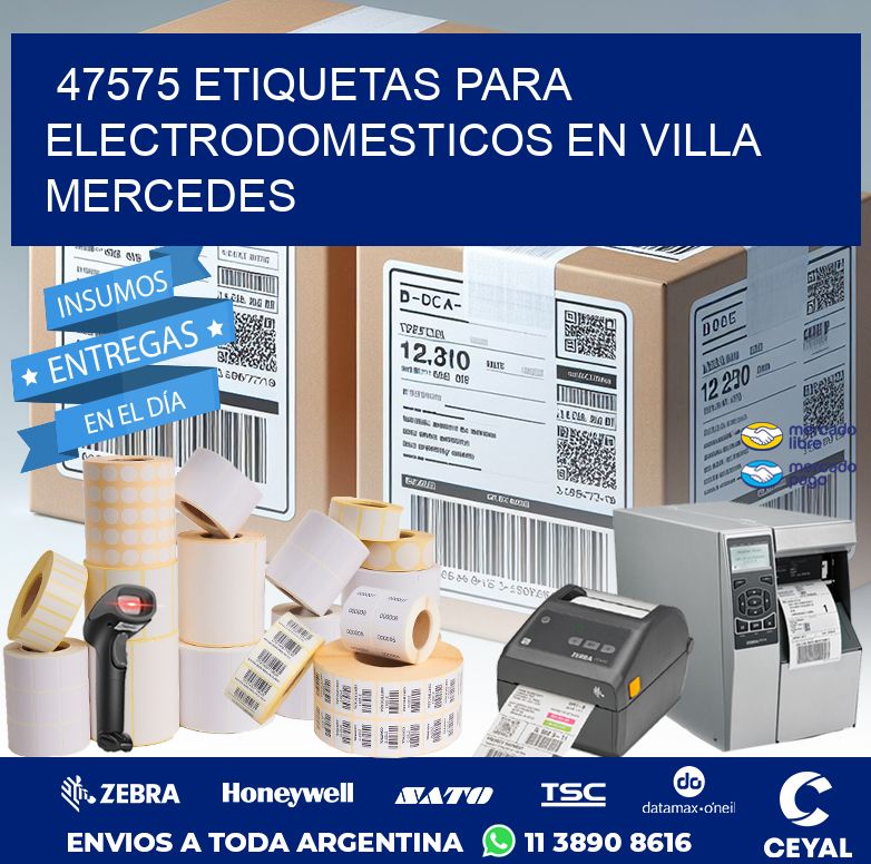 47575 ETIQUETAS PARA ELECTRODOMESTICOS EN VILLA MERCEDES