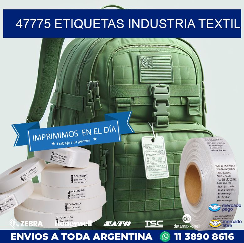 47775 ETIQUETAS INDUSTRIA TEXTIL
