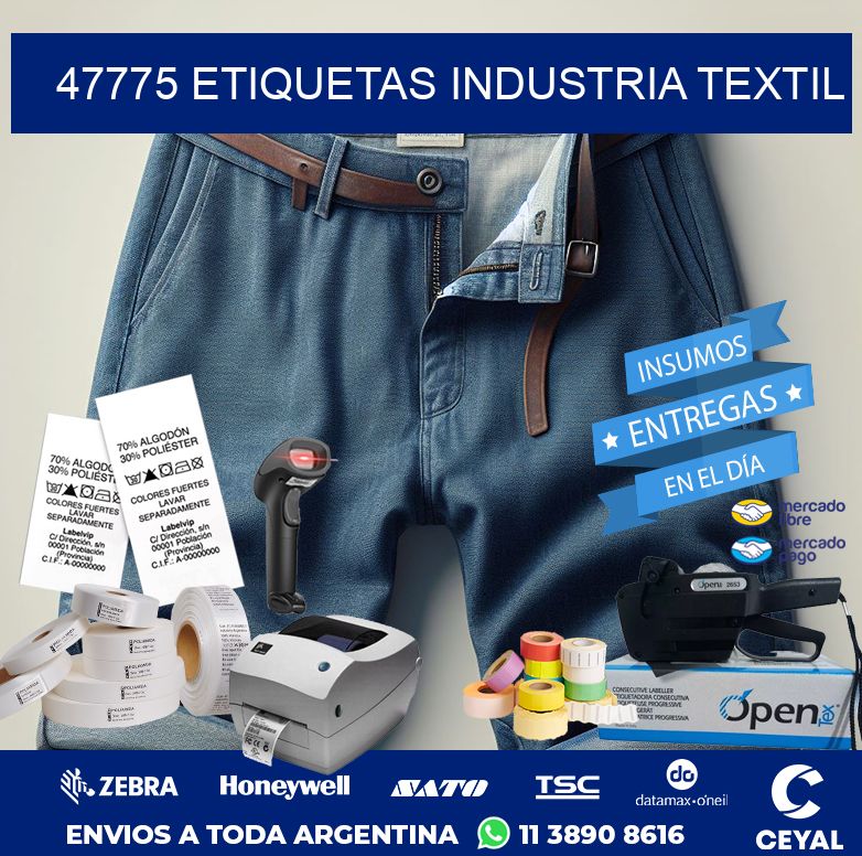 47775 ETIQUETAS INDUSTRIA TEXTIL