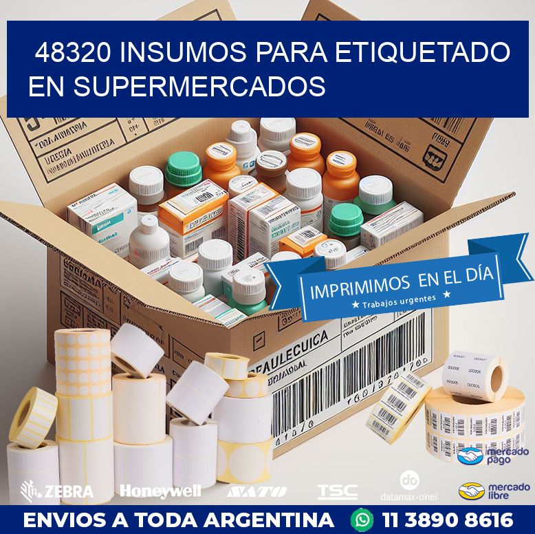 48320 INSUMOS PARA ETIQUETADO EN SUPERMERCADOS