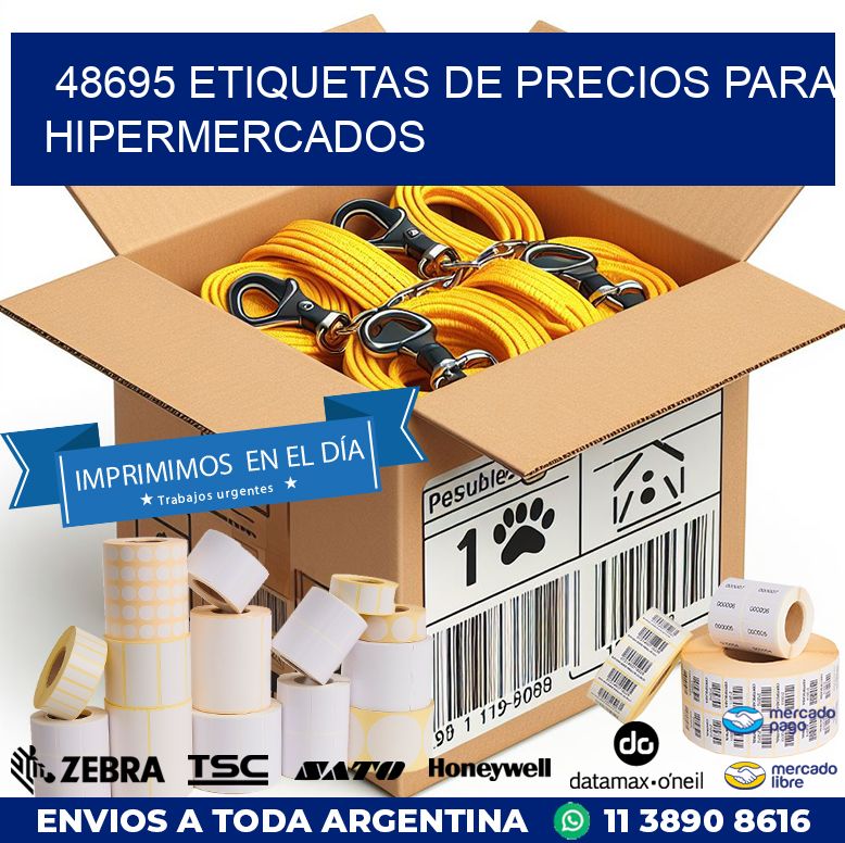48695 ETIQUETAS DE PRECIOS PARA HIPERMERCADOS