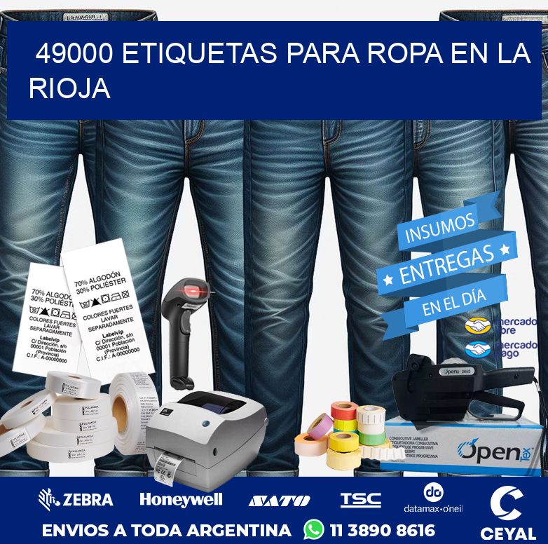 49000 ETIQUETAS PARA ROPA EN LA RIOJA