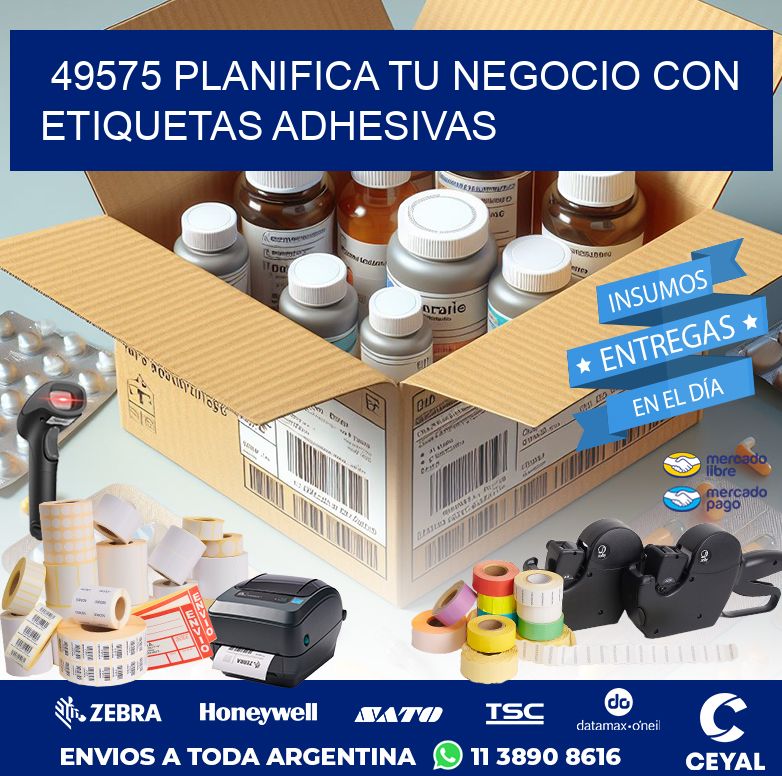49575 PLANIFICA TU NEGOCIO CON ETIQUETAS ADHESIVAS