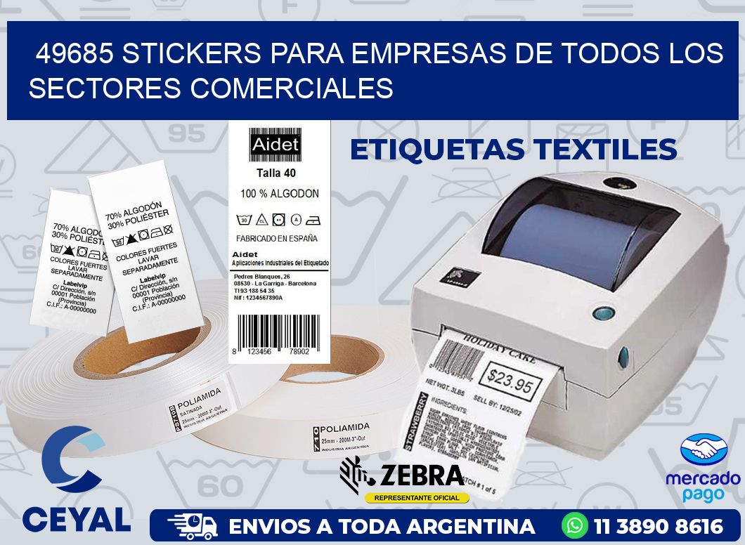 49685 STICKERS PARA EMPRESAS DE TODOS LOS SECTORES COMERCIALES