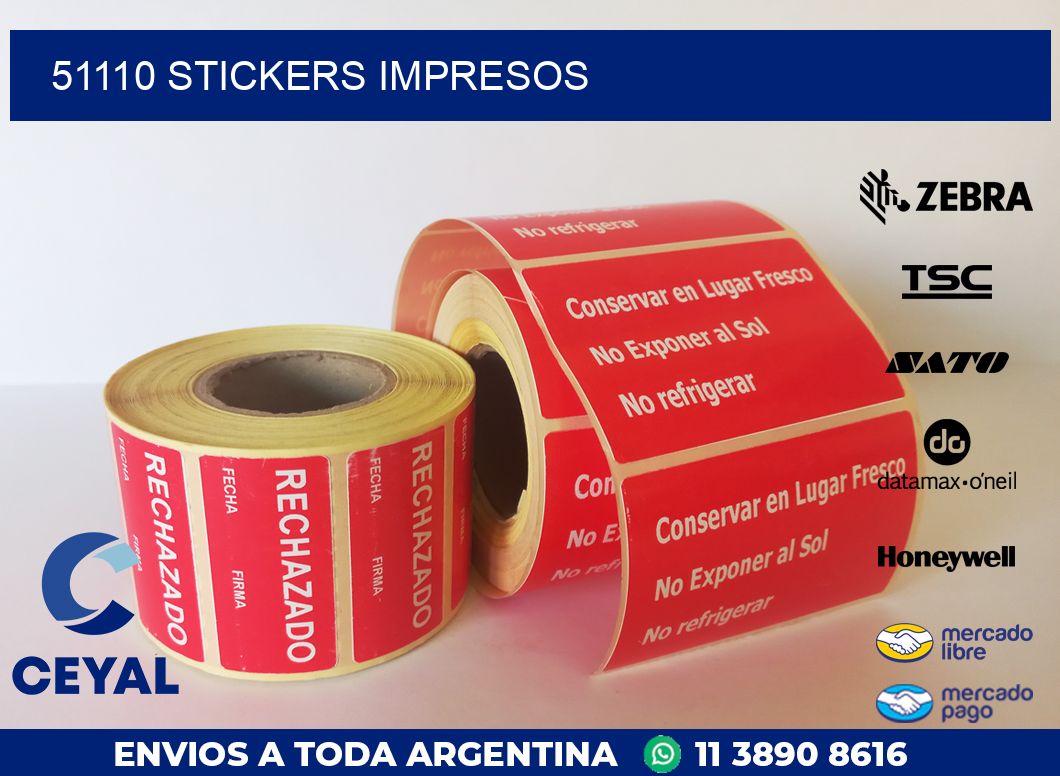 51110 STICKERS IMPRESOS