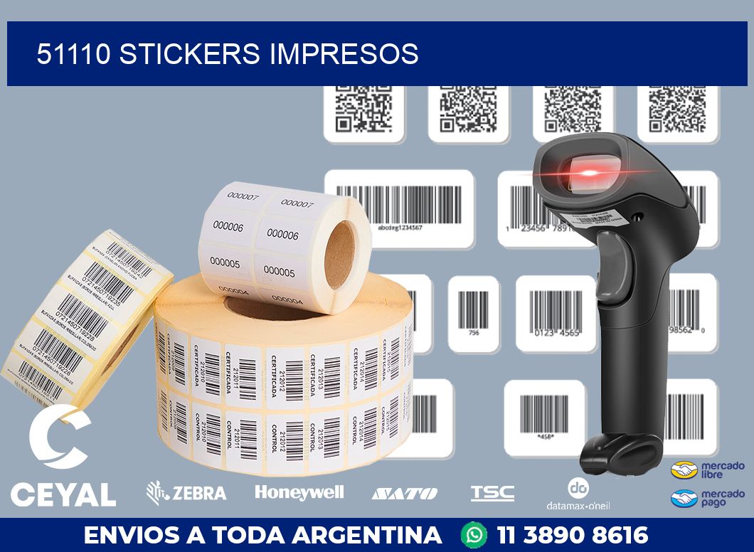 51110 STICKERS IMPRESOS