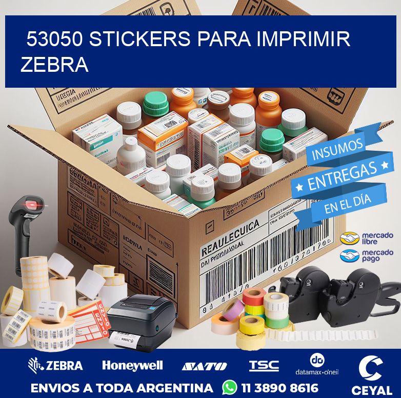 53050 STICKERS PARA IMPRIMIR ZEBRA