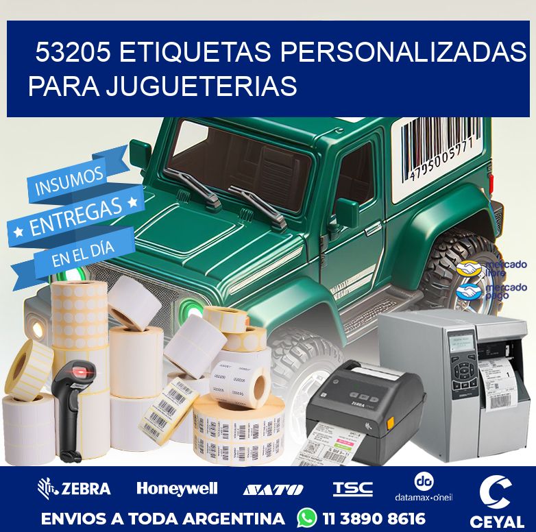 53205 ETIQUETAS PERSONALIZADAS PARA JUGUETERIAS