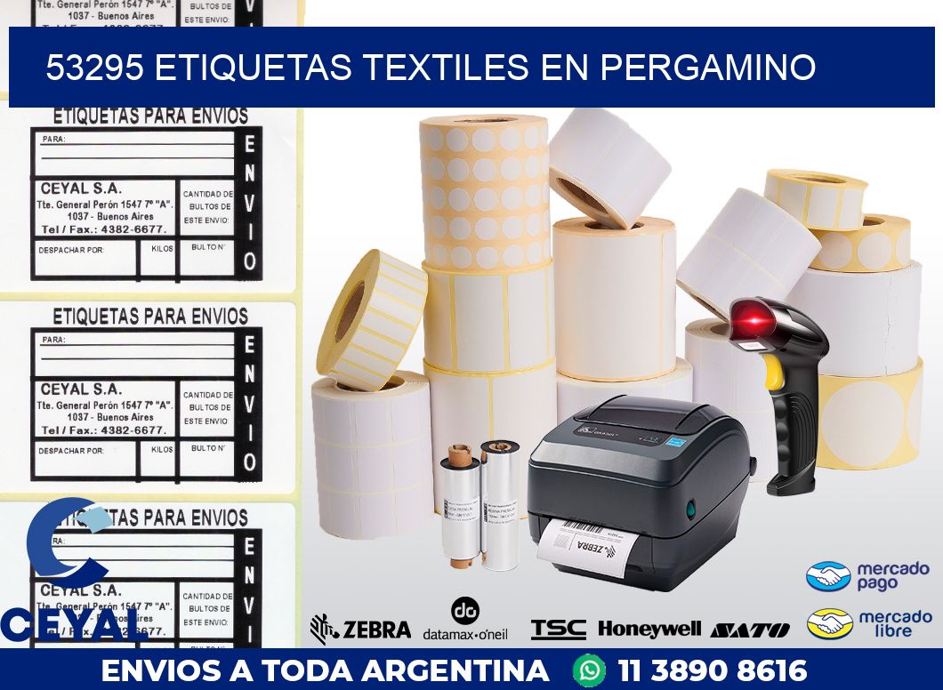 53295 ETIQUETAS TEXTILES EN PERGAMINO