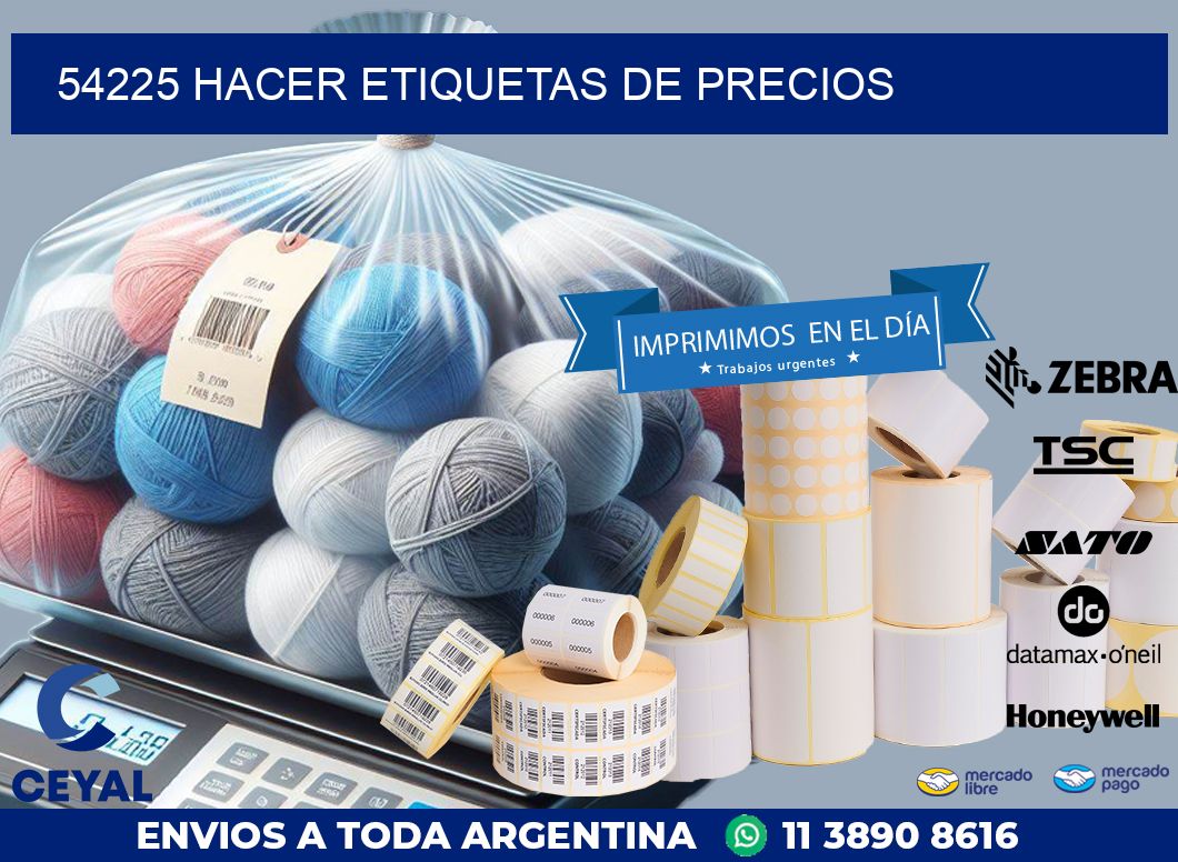 54225 HACER ETIQUETAS DE PRECIOS