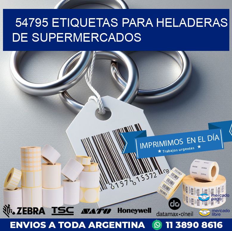 54795 ETIQUETAS PARA HELADERAS DE SUPERMERCADOS