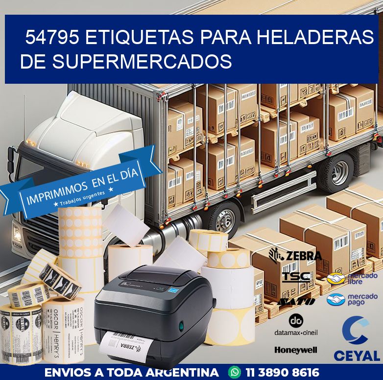 54795 ETIQUETAS PARA HELADERAS DE SUPERMERCADOS