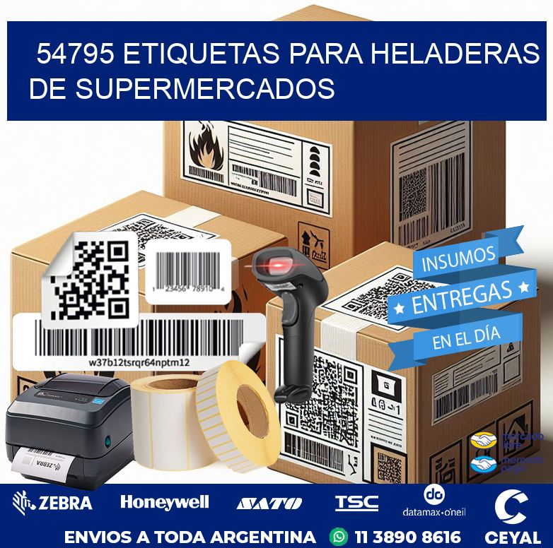 54795 ETIQUETAS PARA HELADERAS DE SUPERMERCADOS