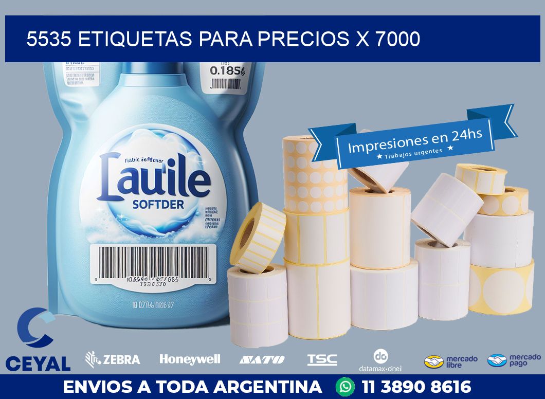5535 ETIQUETAS PARA PRECIOS X 7000