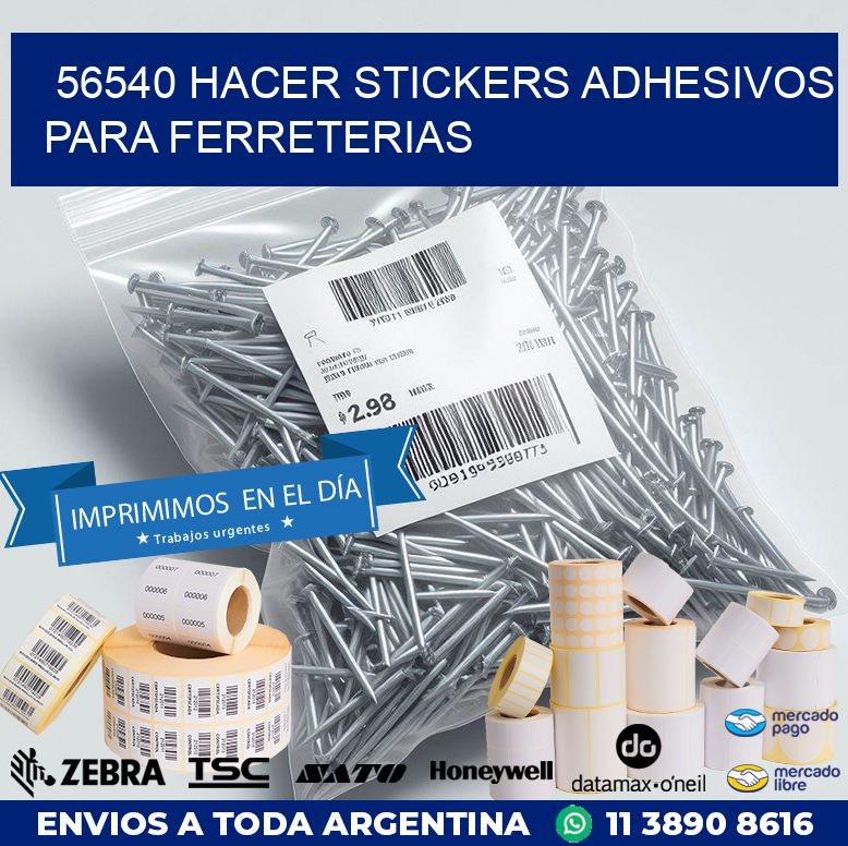 56540 HACER STICKERS ADHESIVOS PARA FERRETERIAS